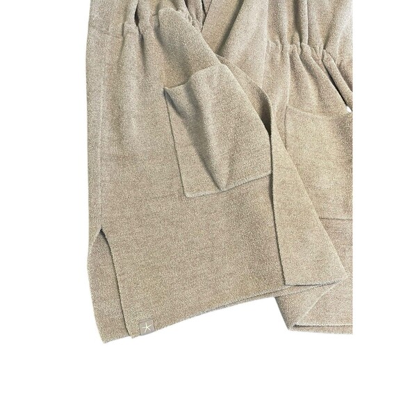 Barefoot Dreams CozyChic Ultra Lite Sleeveless Shawl Vest 3X Stone Tie Waist - Picture 8 of 13